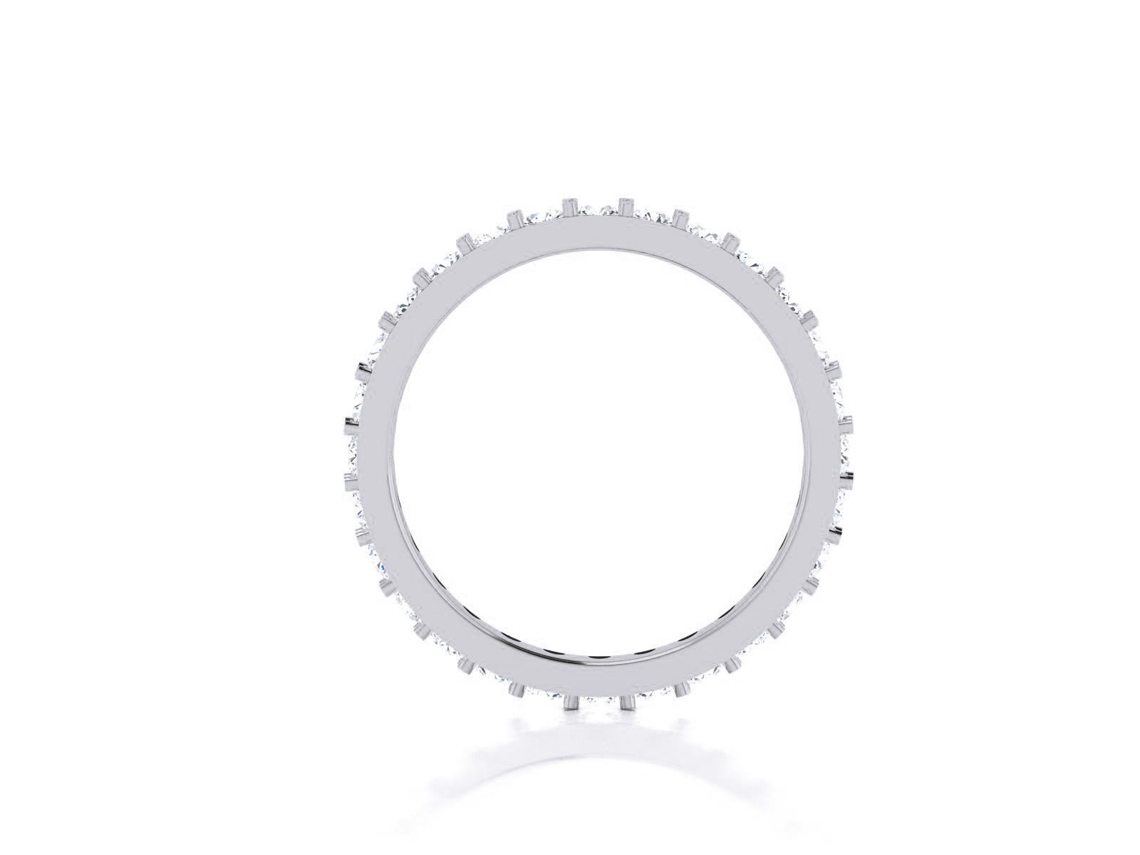 Diamond Band Ring 3dm render detail 3D print model_11