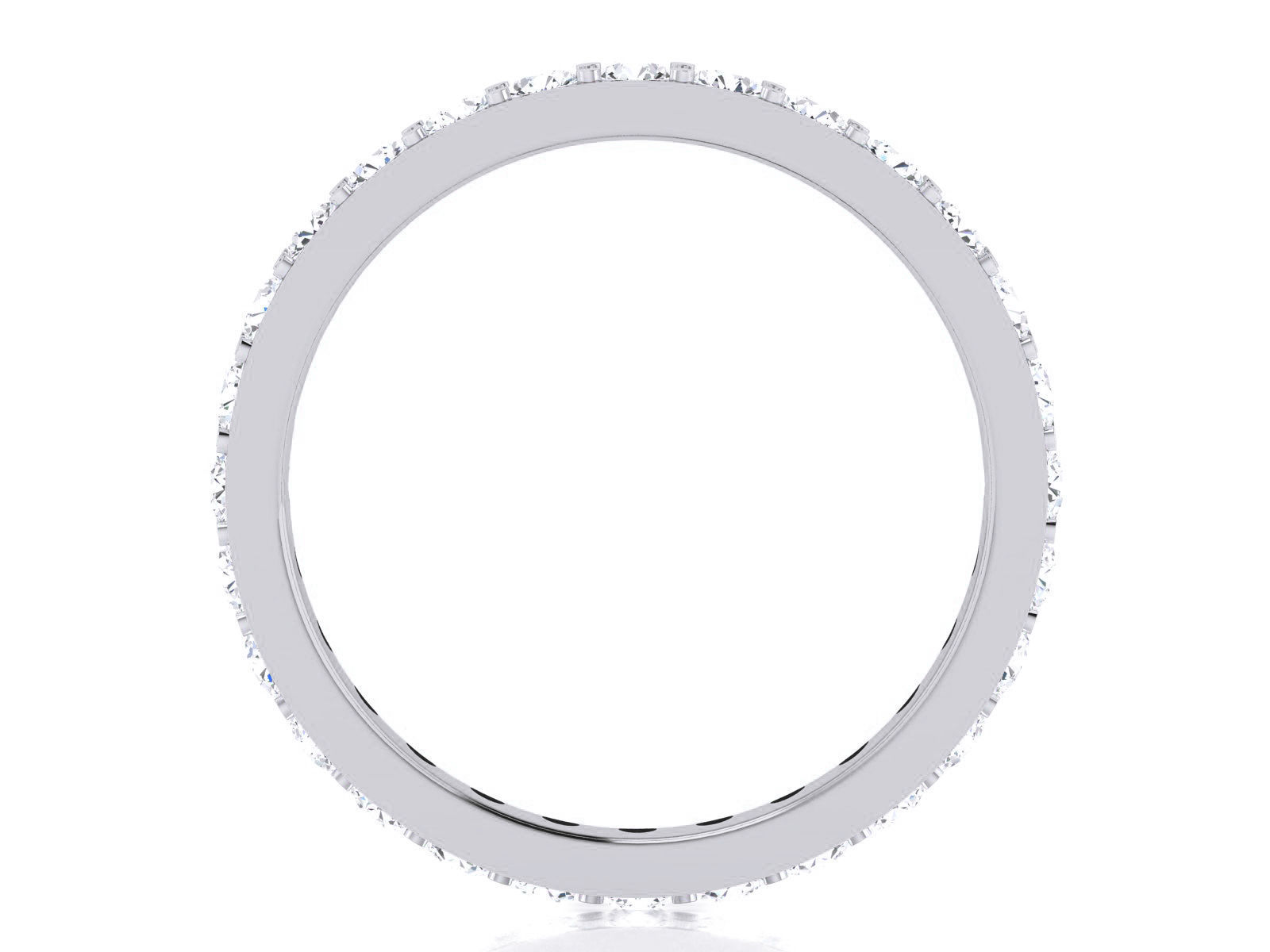 Diamond Band Ring 3dm render detail 3D print model_3