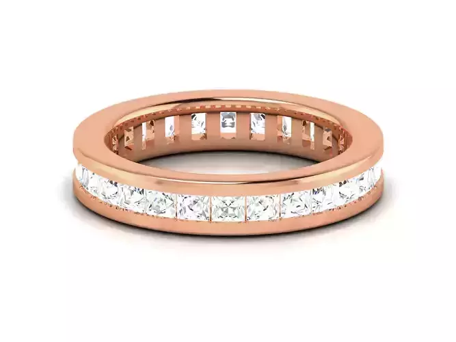Diamond Band Ring 3dm render detail  3D print model