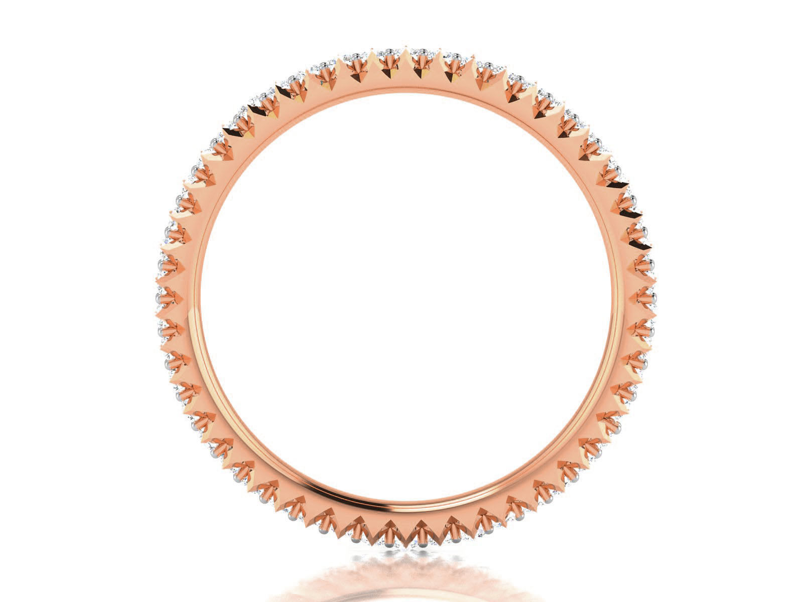 Diamond Band Ring 3dm render detail  3D print model_6