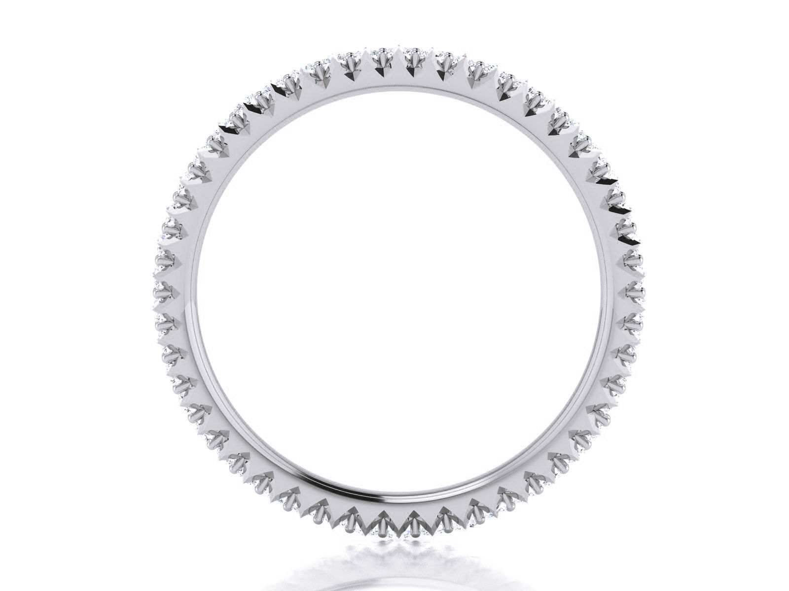 Diamond Band Ring 3dm render detail  3D print model_7