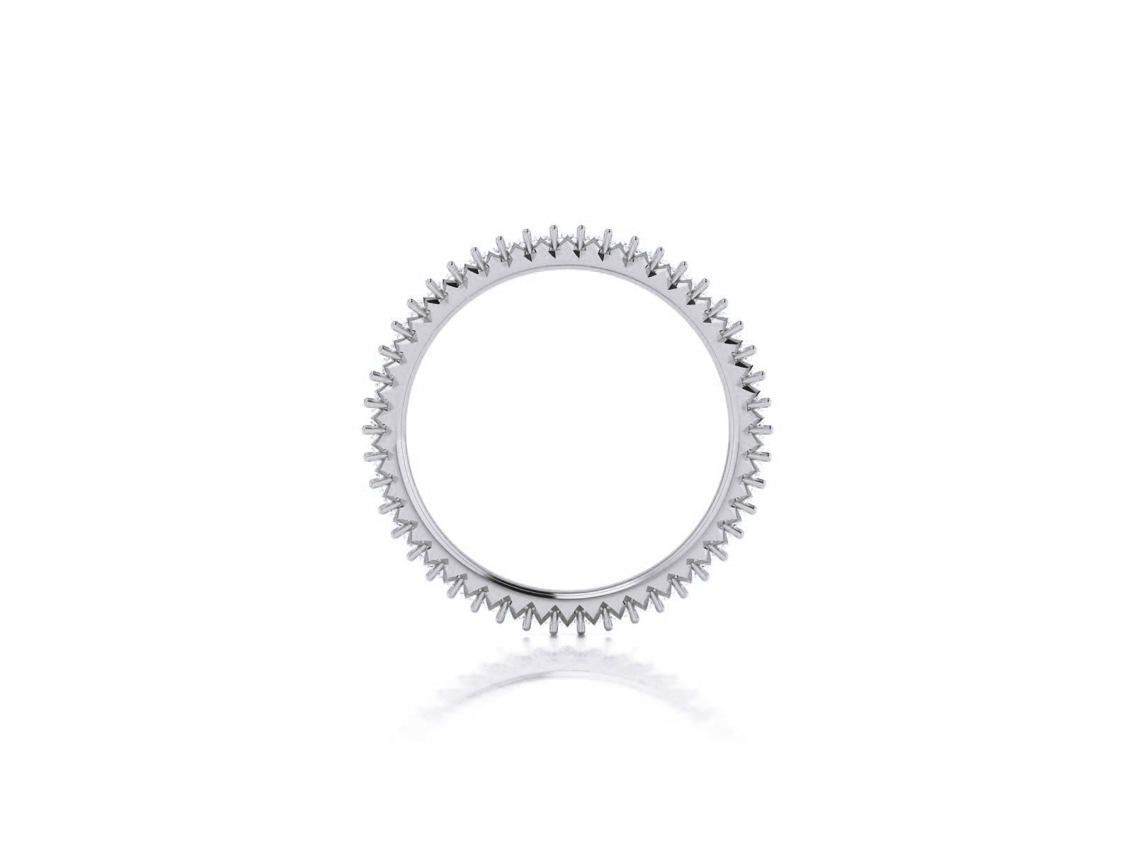 Diamond Band Ring 3dm render detail  3D print model_20