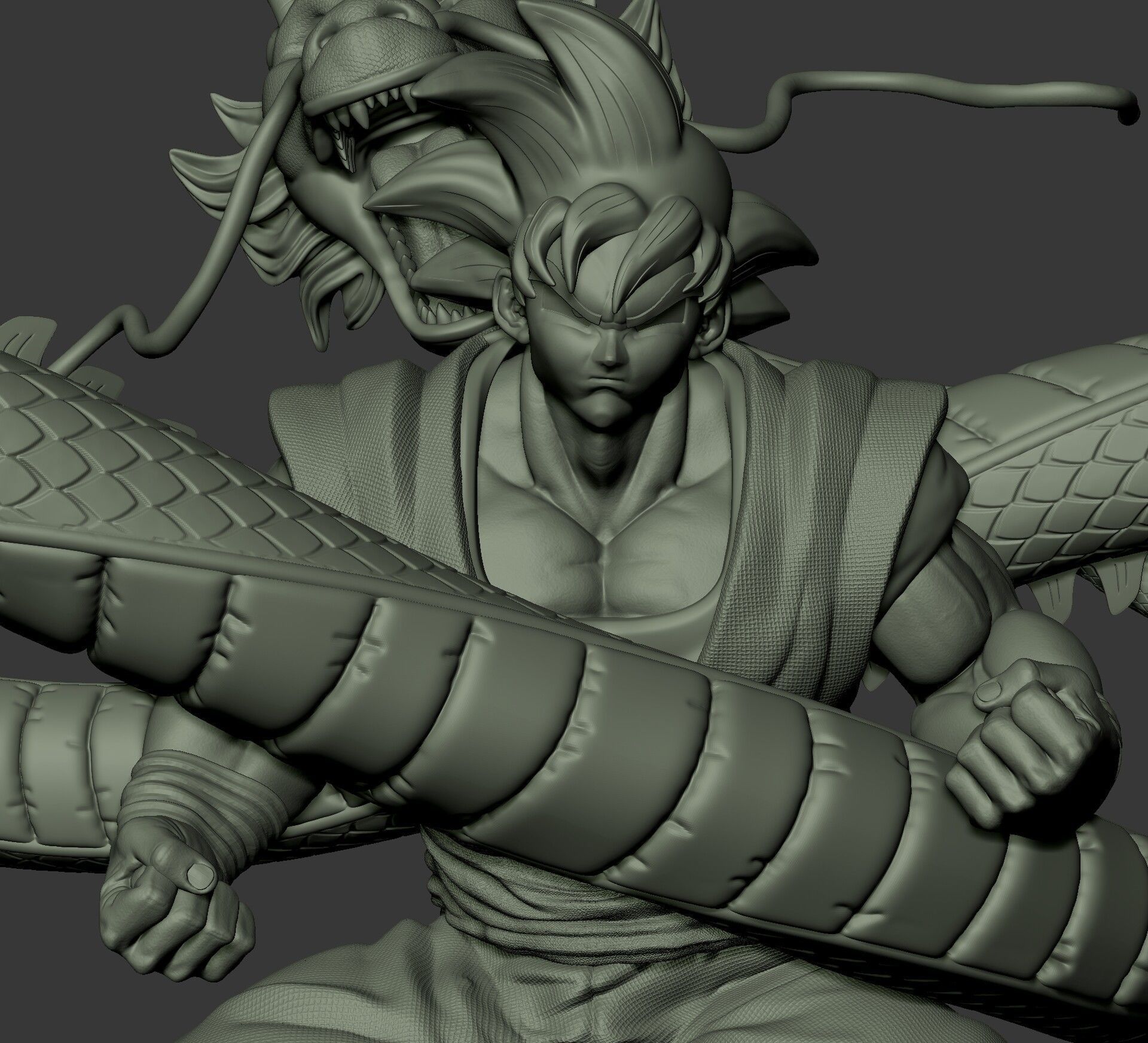 Goku - Impressao 3d 3D print model_3