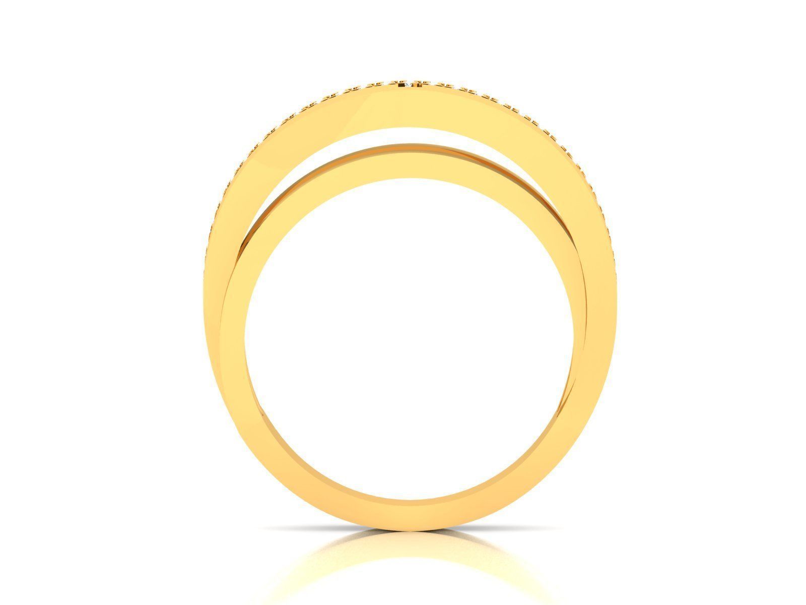 Diamond Band Ring 3dm render detail  3D print model_1
