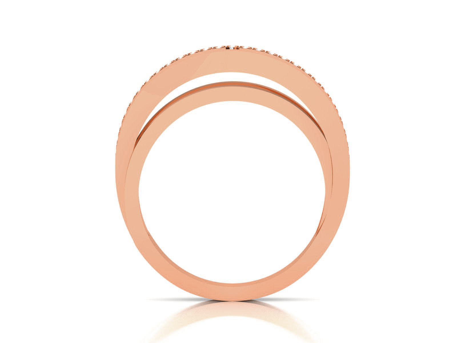 Diamond Band Ring 3dm render detail  3D print model_2