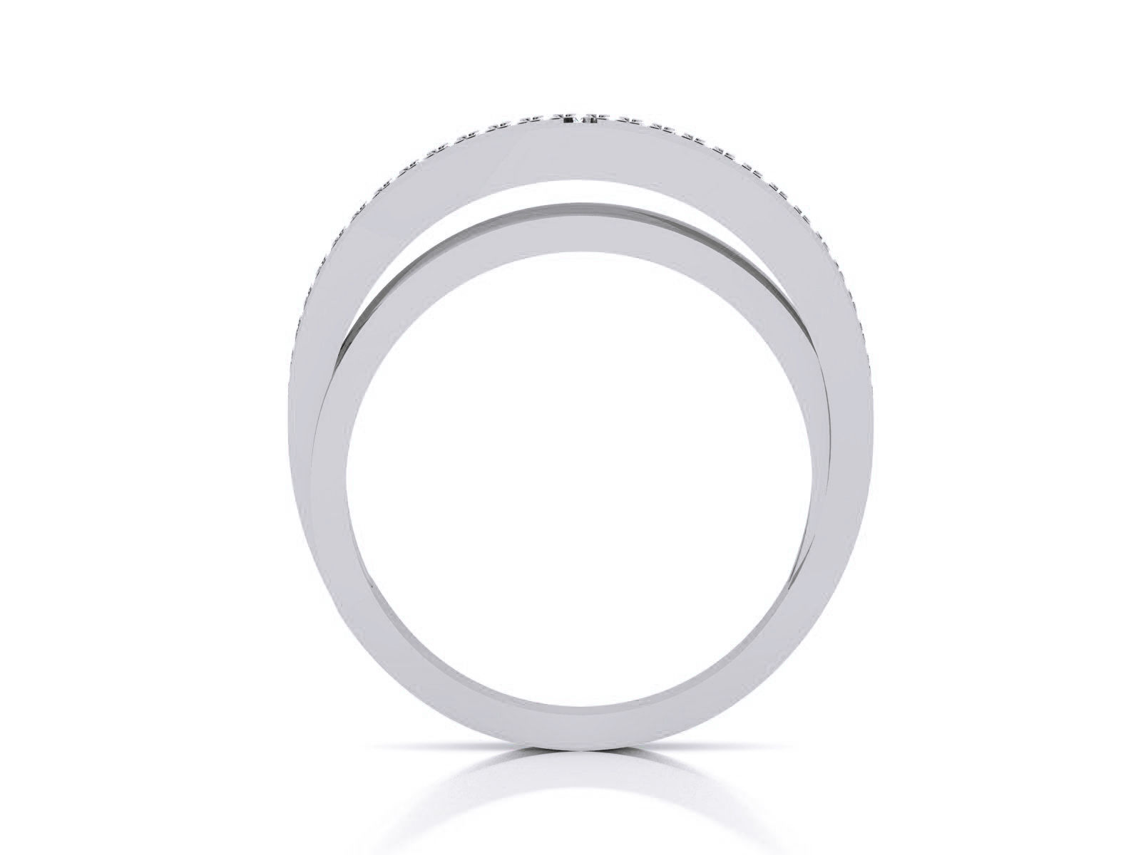 Diamond Band Ring 3dm render detail  3D print model_3