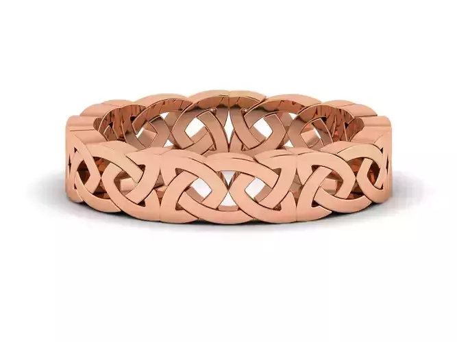 Plain Gold Band Ring 3dm render detail 