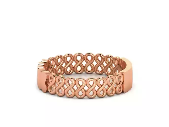 Plain Gold Band Ring 3dm render detail 