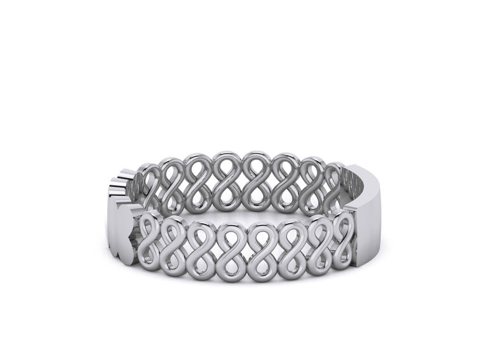 Plain Gold Band Ring 3dm render detail  3D print model_11