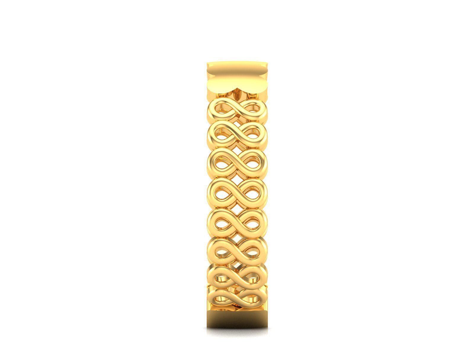 Plain Gold Band Ring 3dm render detail  3D print model_8