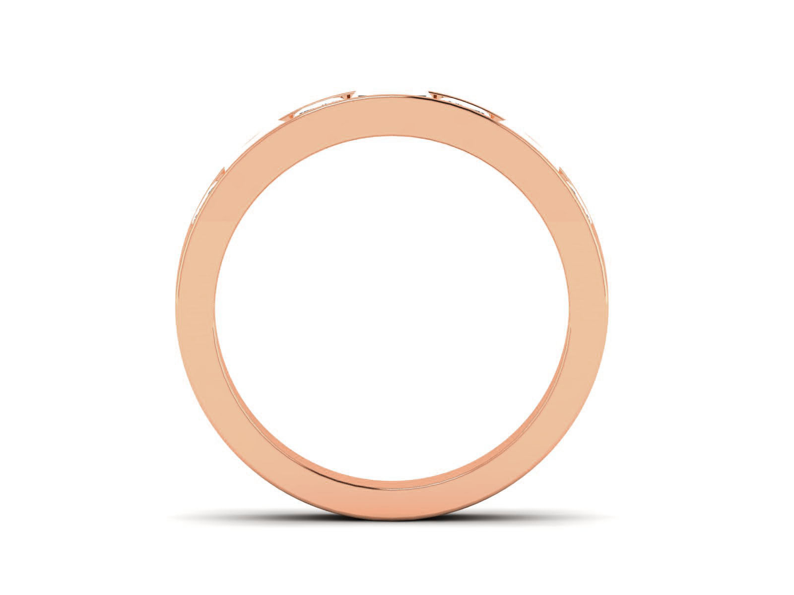 Diamond Band Ring 3dm render detail 3D print model_5