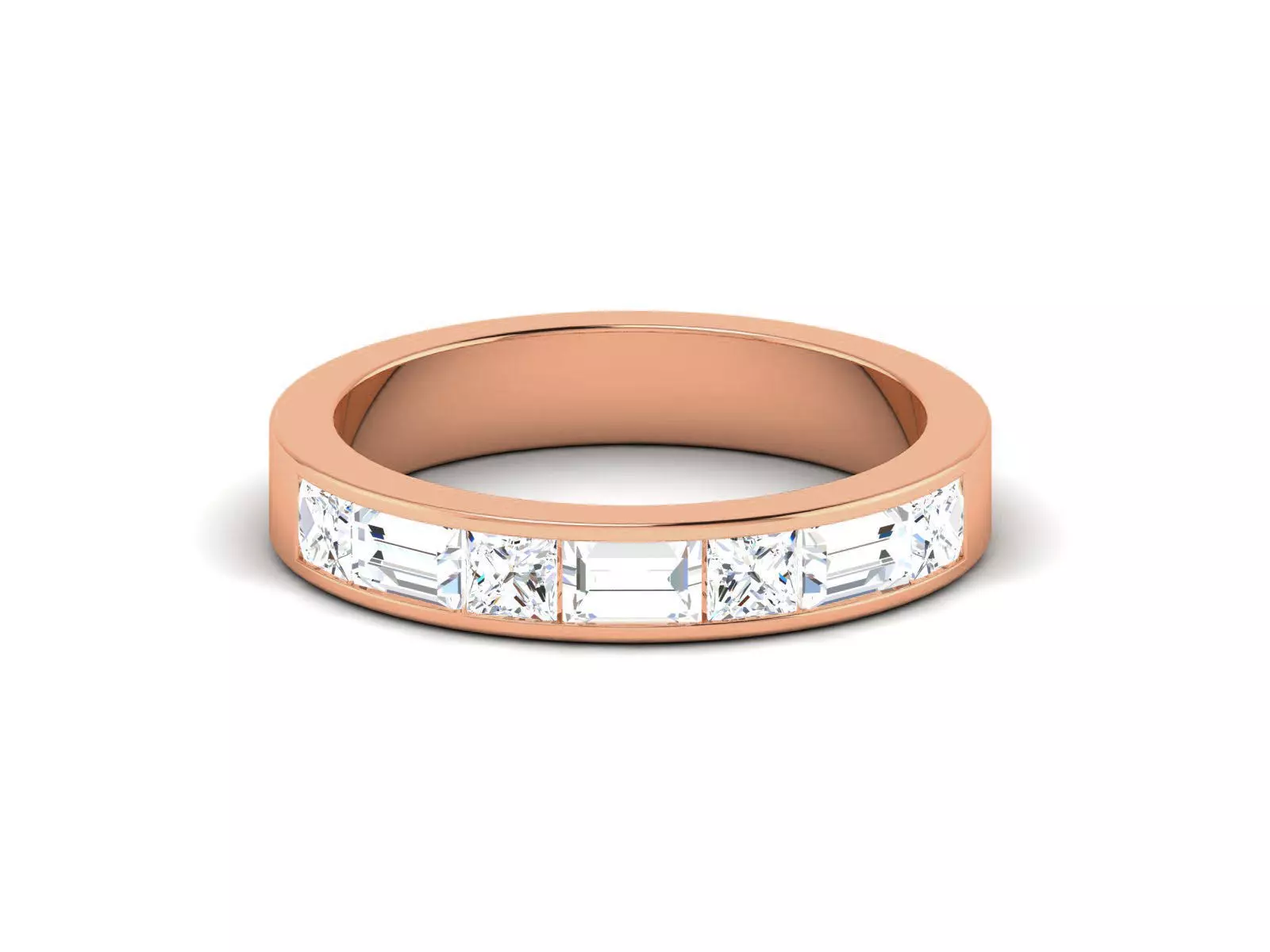 Diamond Band Ring 3dm render detail 3D print model_0