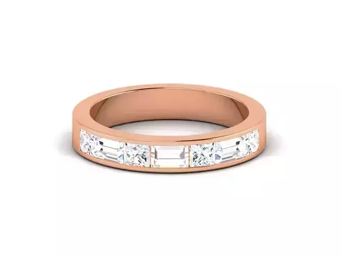 Diamond Band Ring 3dm render detail 