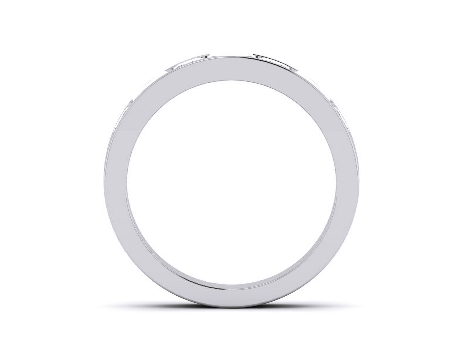 Diamond Band Ring 3dm render detail 3D print model_4