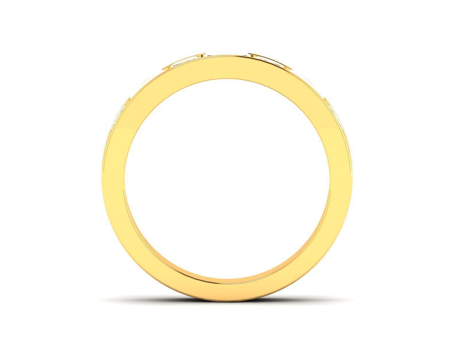 Diamond Band Ring 3dm render detail 3D print model_6