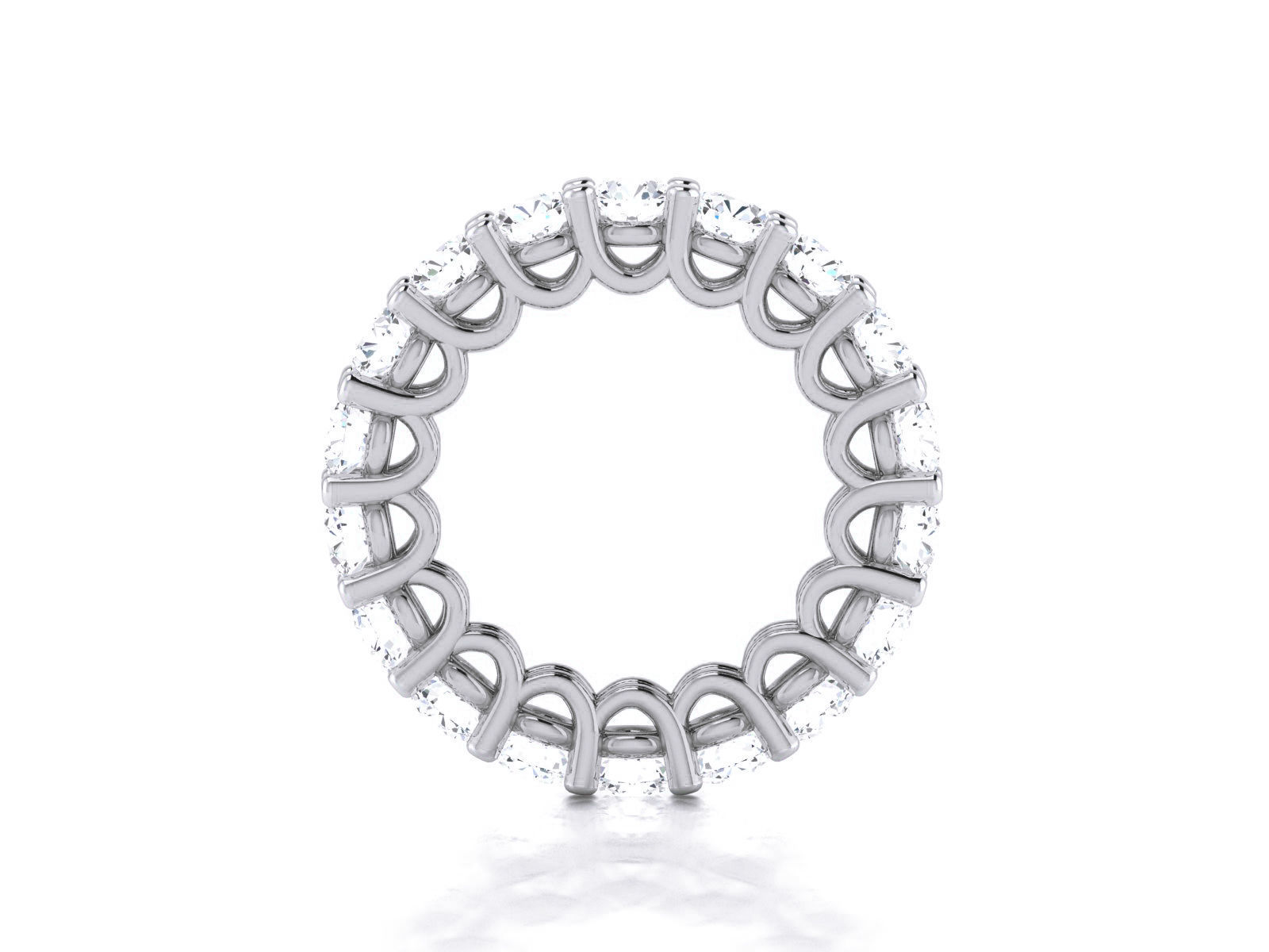 Diamond Band Ring 3dm render detail 3D print model_3