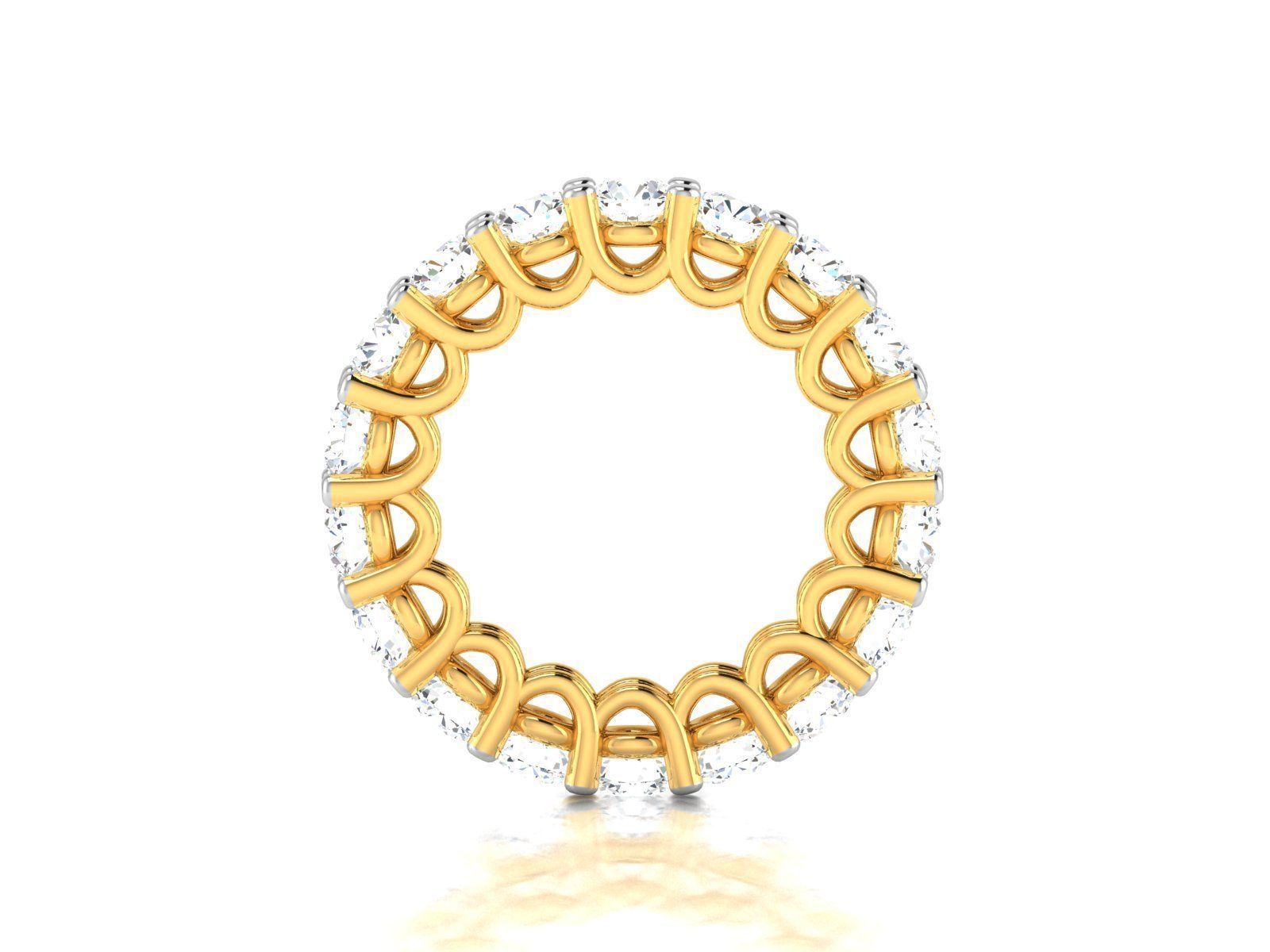 Diamond Band Ring 3dm render detail 3D print model_1