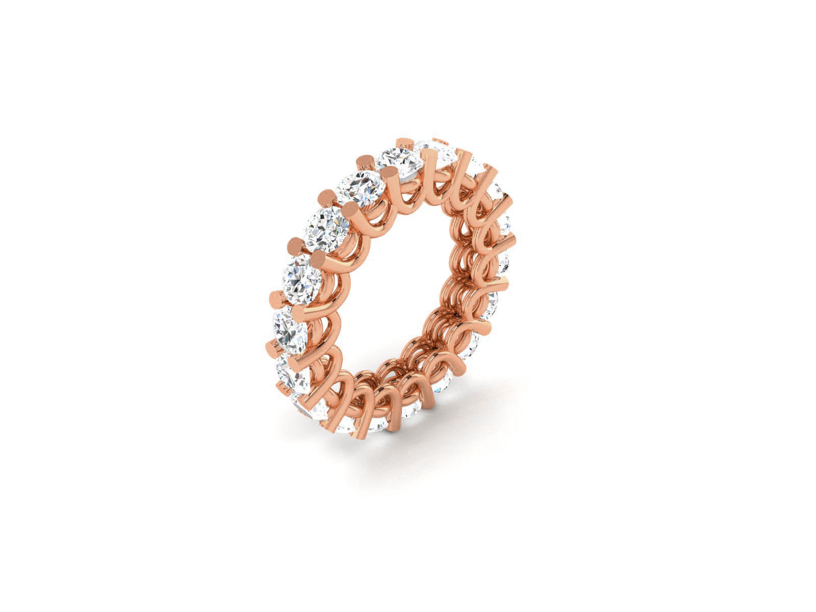 Diamond Band Ring 3dm render detail 3D print model_8