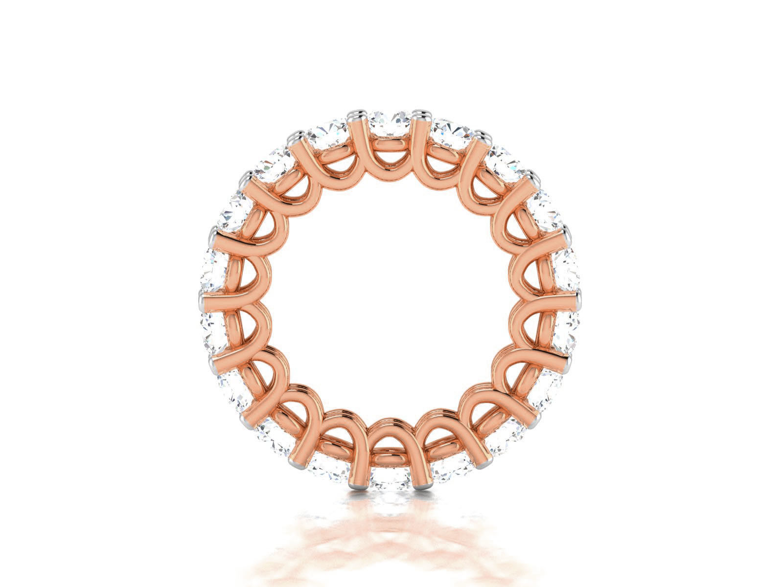 Diamond Band Ring 3dm render detail 3D print model_2