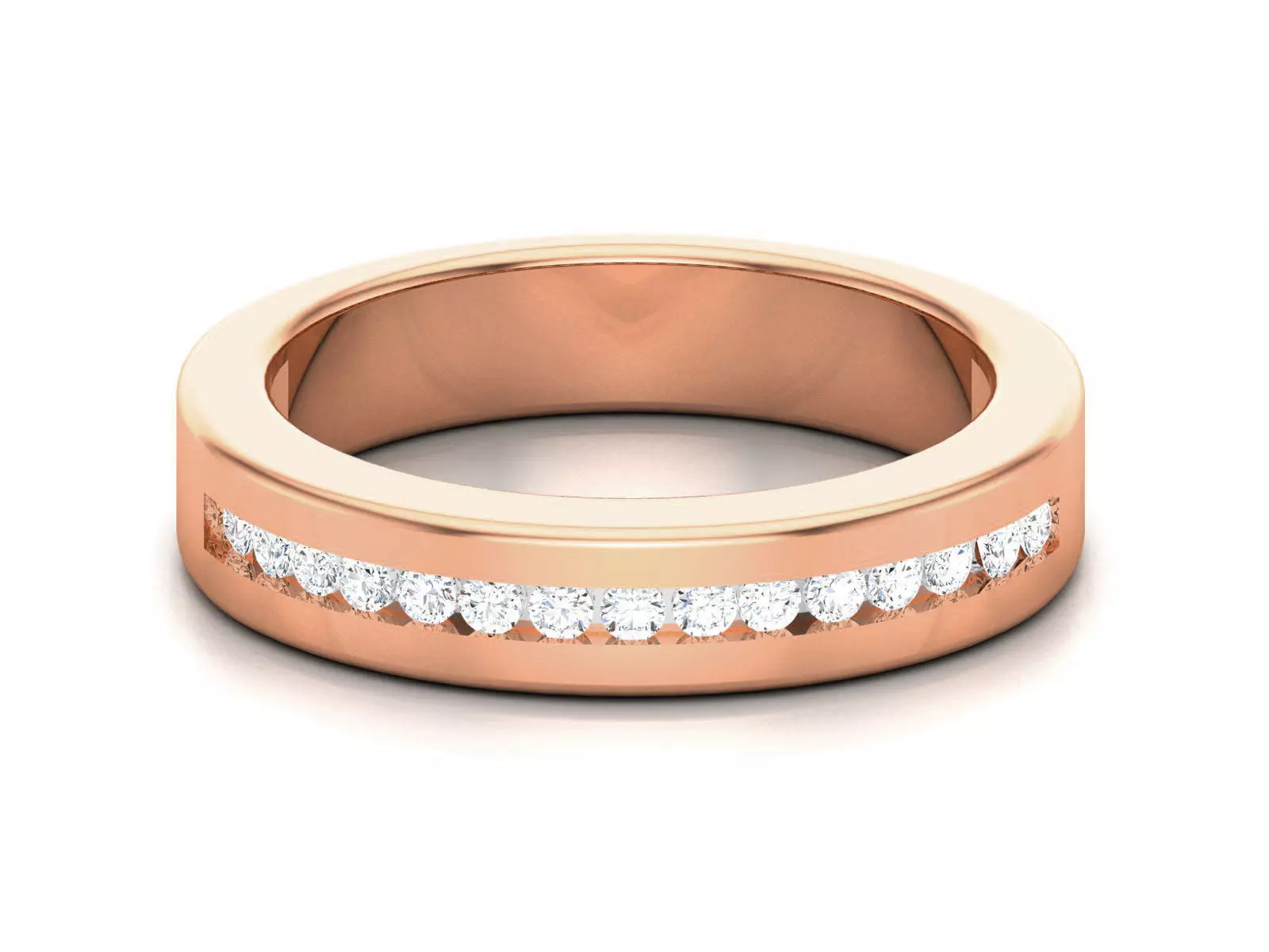 Diamond Band Ring 3dm render detail  3D print model_0