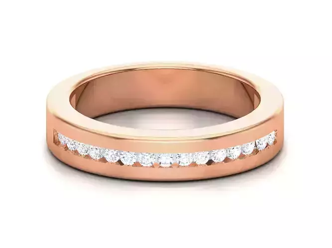 Diamond Band Ring 3dm render detail 