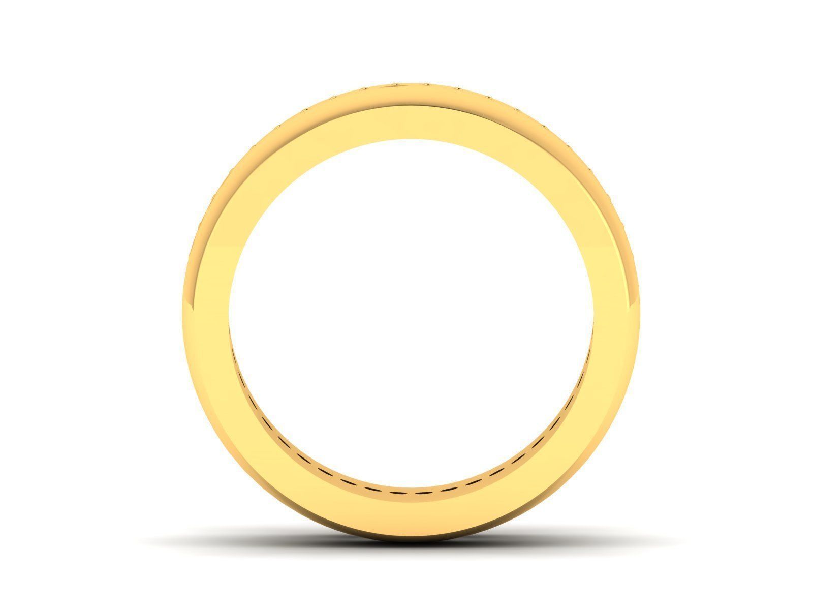 Diamond Band Ring 3dm render detail  3D print model_5