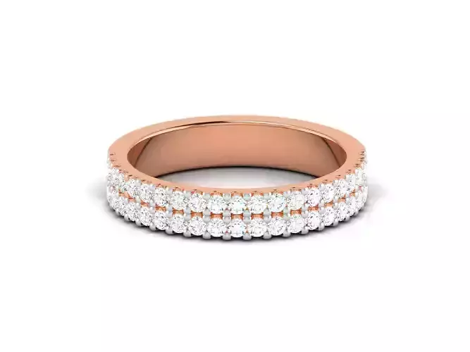 Diamond Band Ring 3dm render detail  3D print model