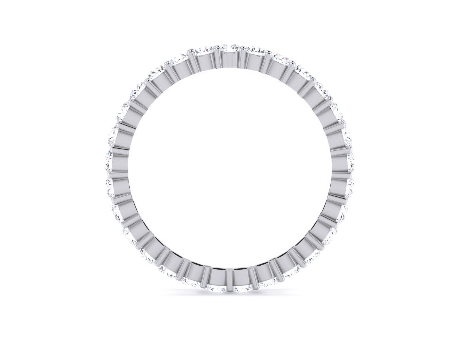 Diamond Band Ring 3dm render detail  3D print model_4