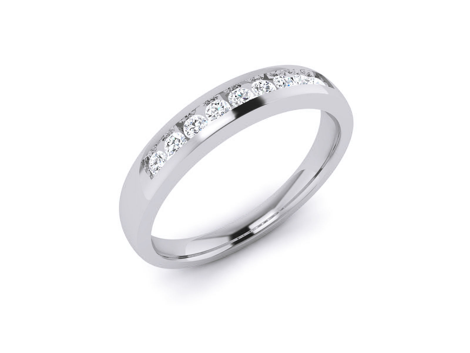 Diamond Band Ring 3dm render detail 3D print model_18