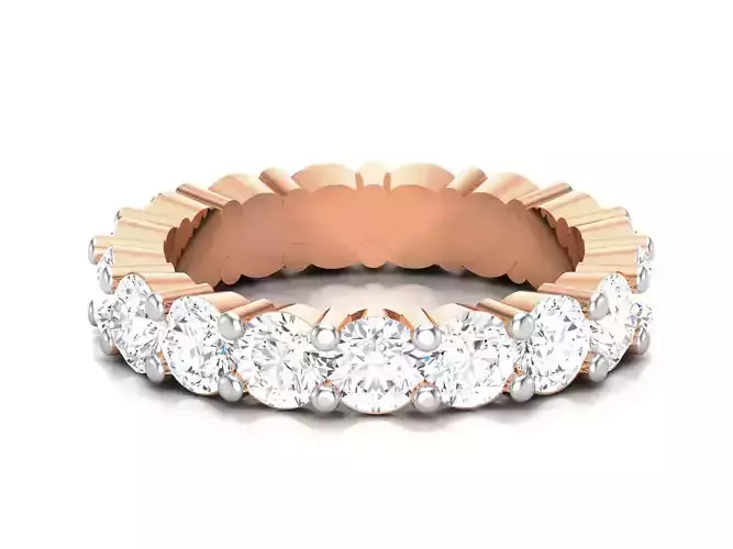 Diamond Band Ring 3dm render detail  3D print model