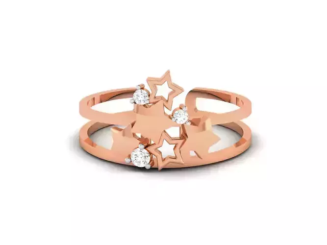Women Diamond Ring 3dm renders detail
