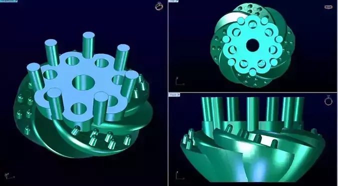 flower stud earrings