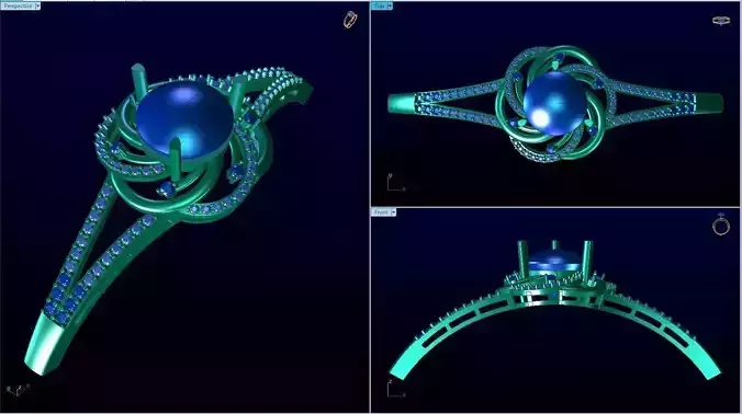 bangle engagement ring with diamonds