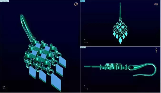 drop earrings chandelier 