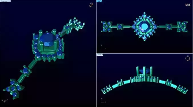 bangle structure with lights in shape of star