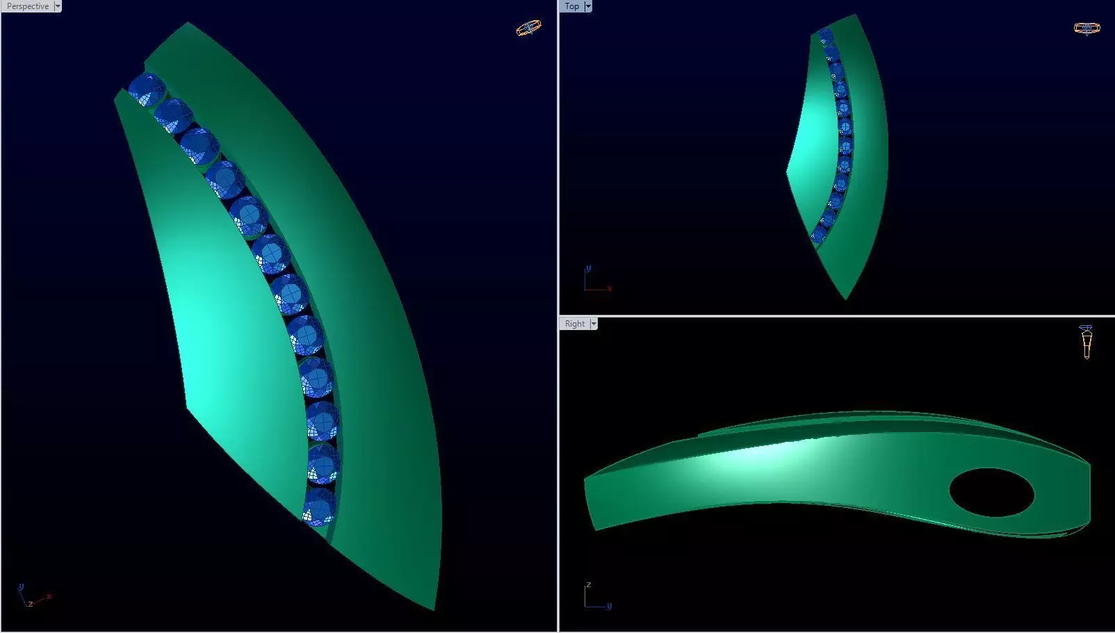 pendant blade with diamonds 3D print model_0
