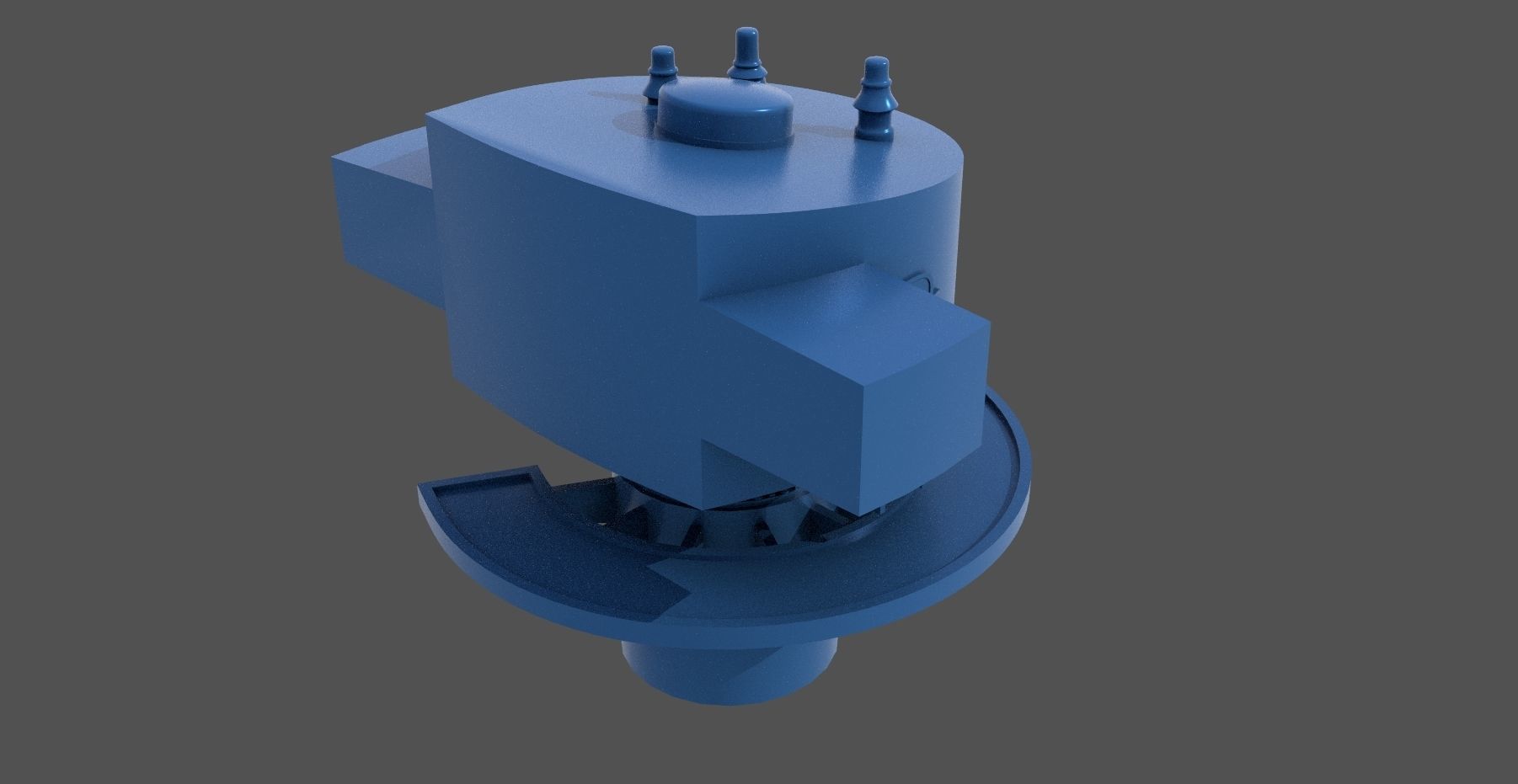 Littorio Class aft range finder - Personal license 1-200 scale 3D print model_1