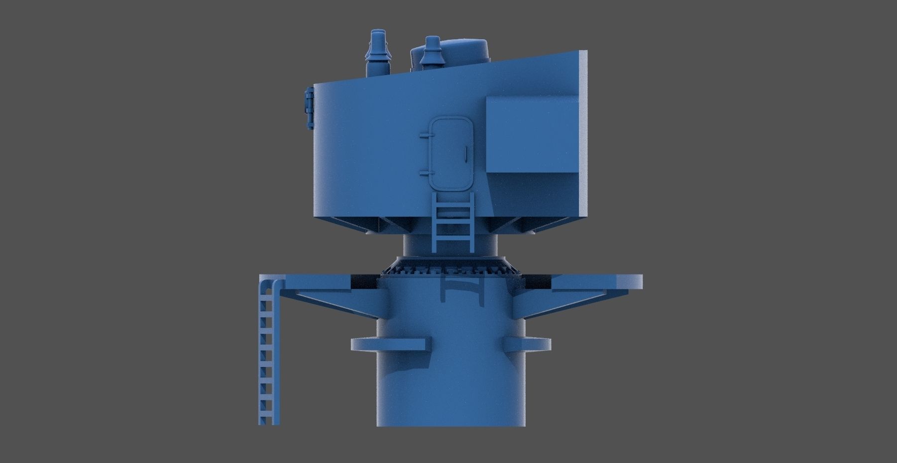 Littorio Class aft range finder - Personal license 1-200 scale 3D print model_8