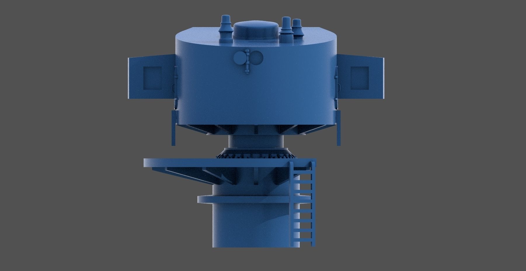 Littorio Class aft range finder - Personal license 1-200 scale 3D print model_5