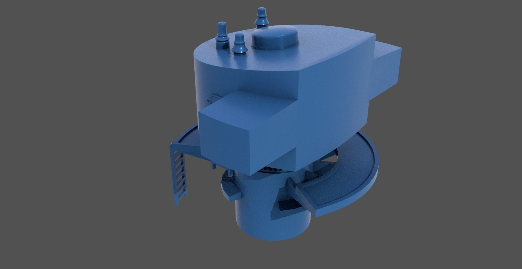 Littorio Class aft range finder - Personal license 1-200 scale 3D print model_2