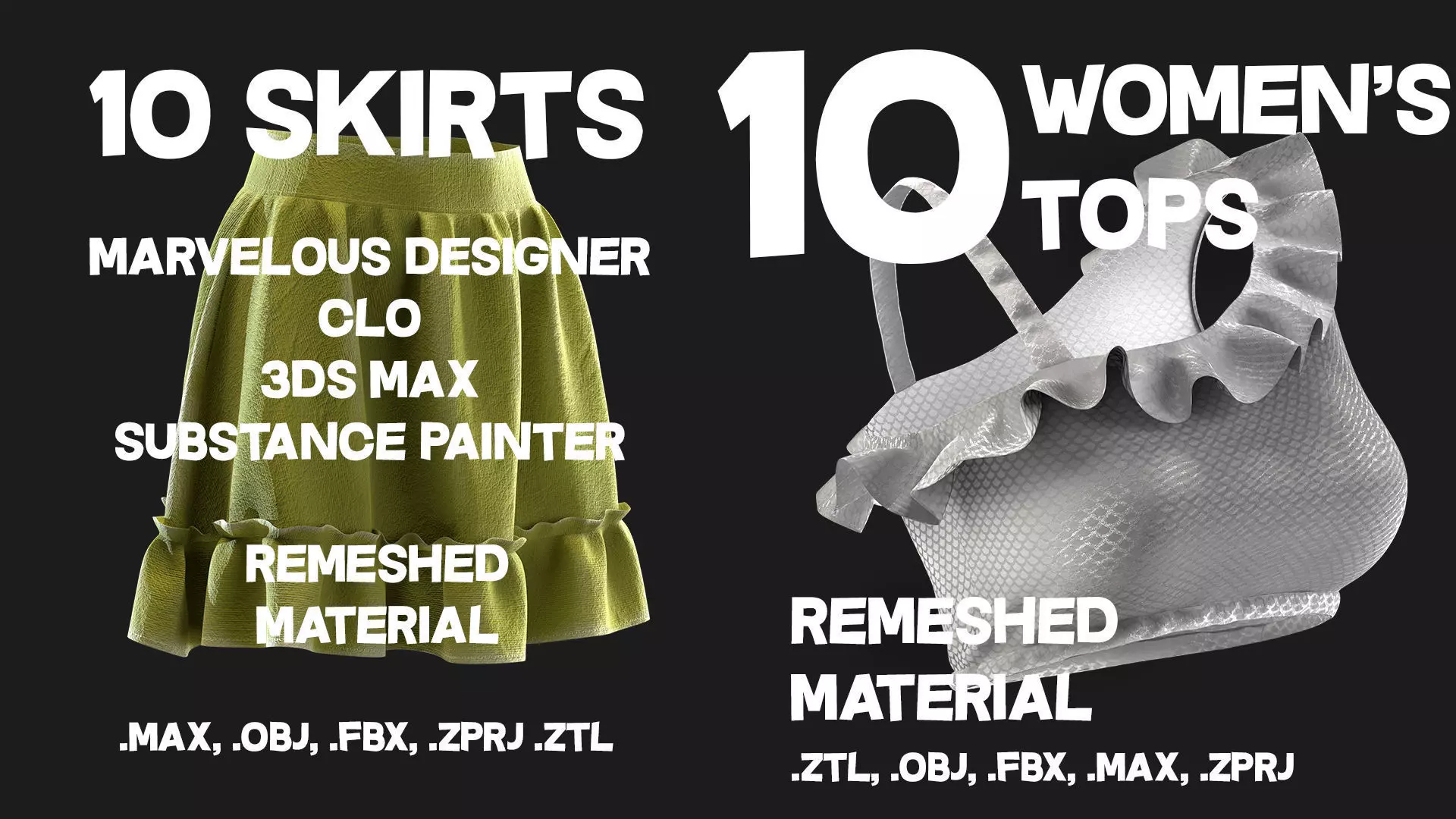 10 Skirts and 10 Tops collection _0