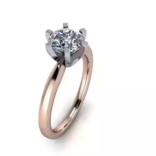 1 carat 6 prong single stone solitaire promise engagement ring