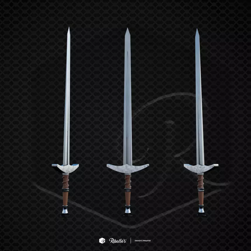 Medieval Sword 01 3D model