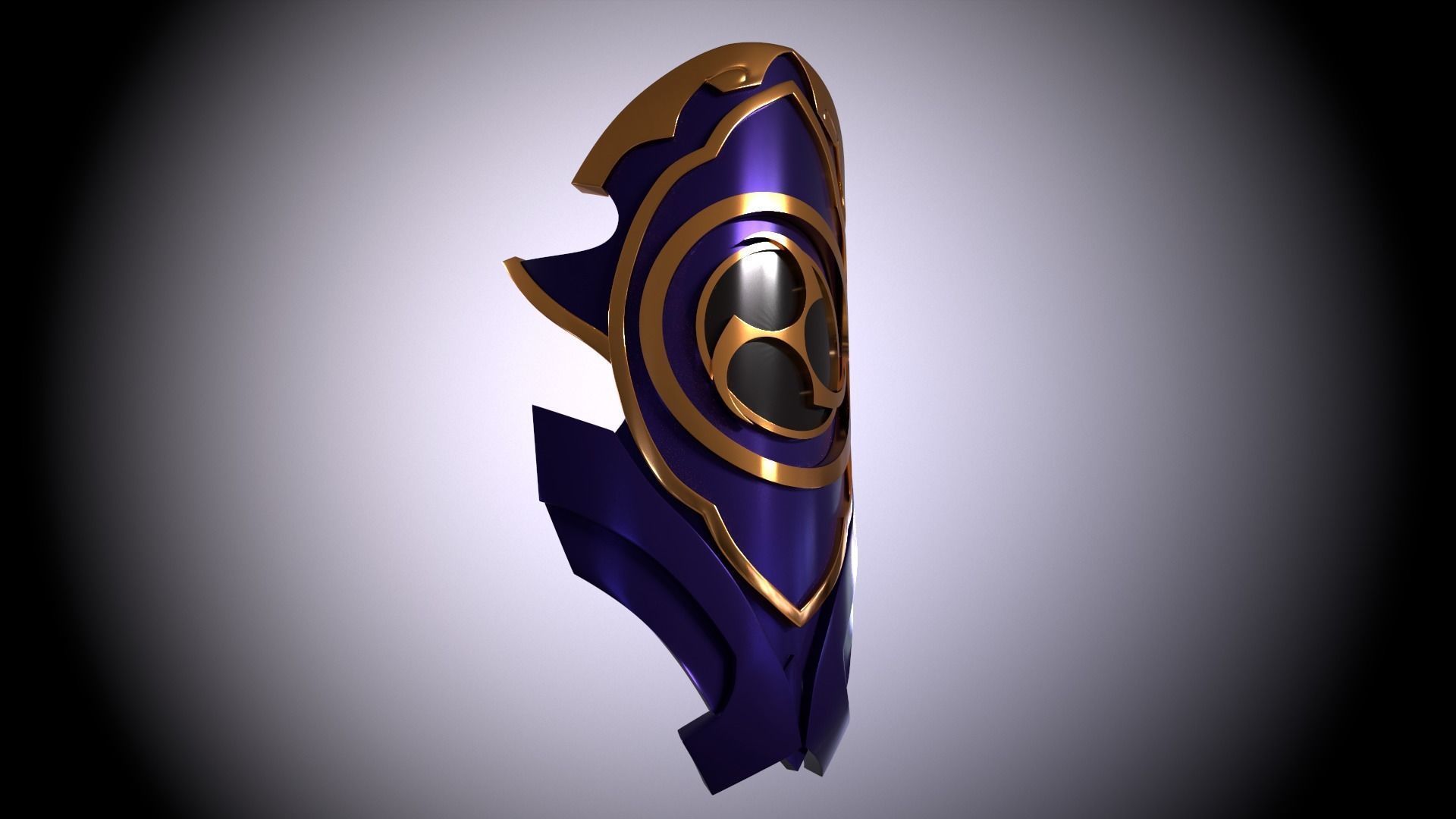 Genshin Impact Raiden Shogun Shoulder Pad 3D print model_3