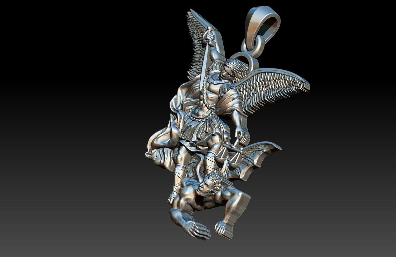 St Michael Archangel 3D print model_23