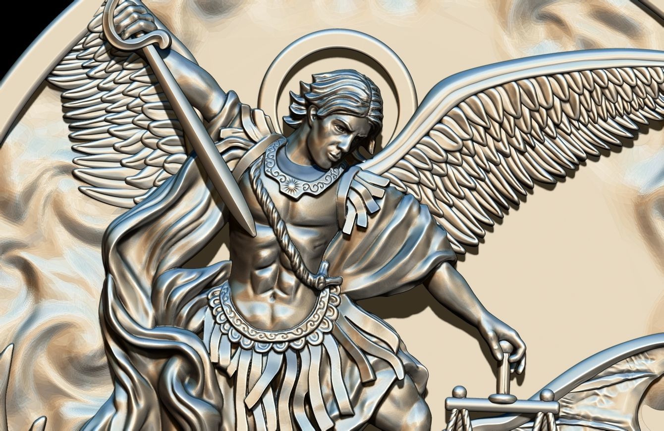 St Michael Archangel 3D print model_19