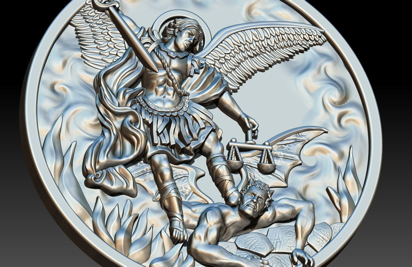 St Michael Archangel 3D print model_20