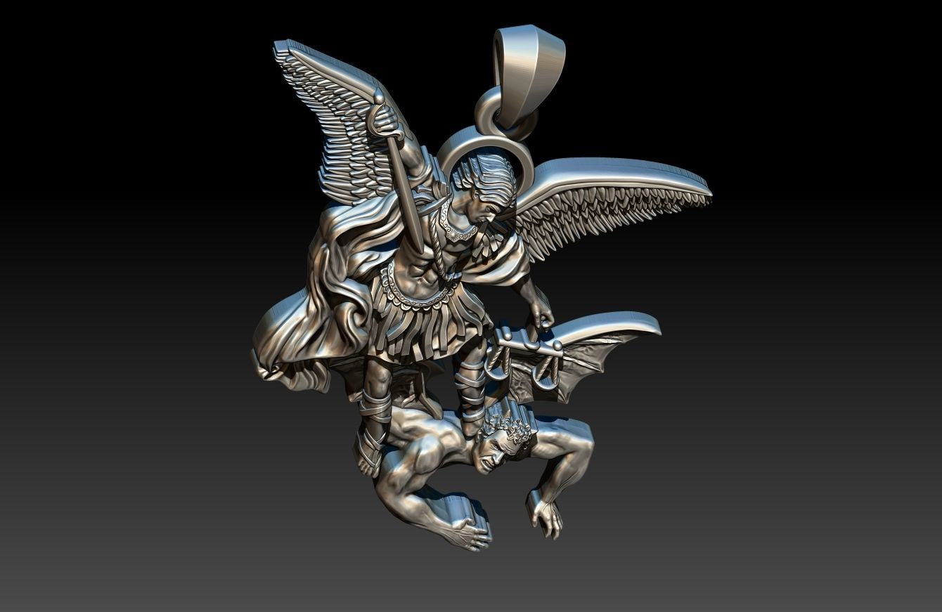St Michael Archangel 3D print model_25