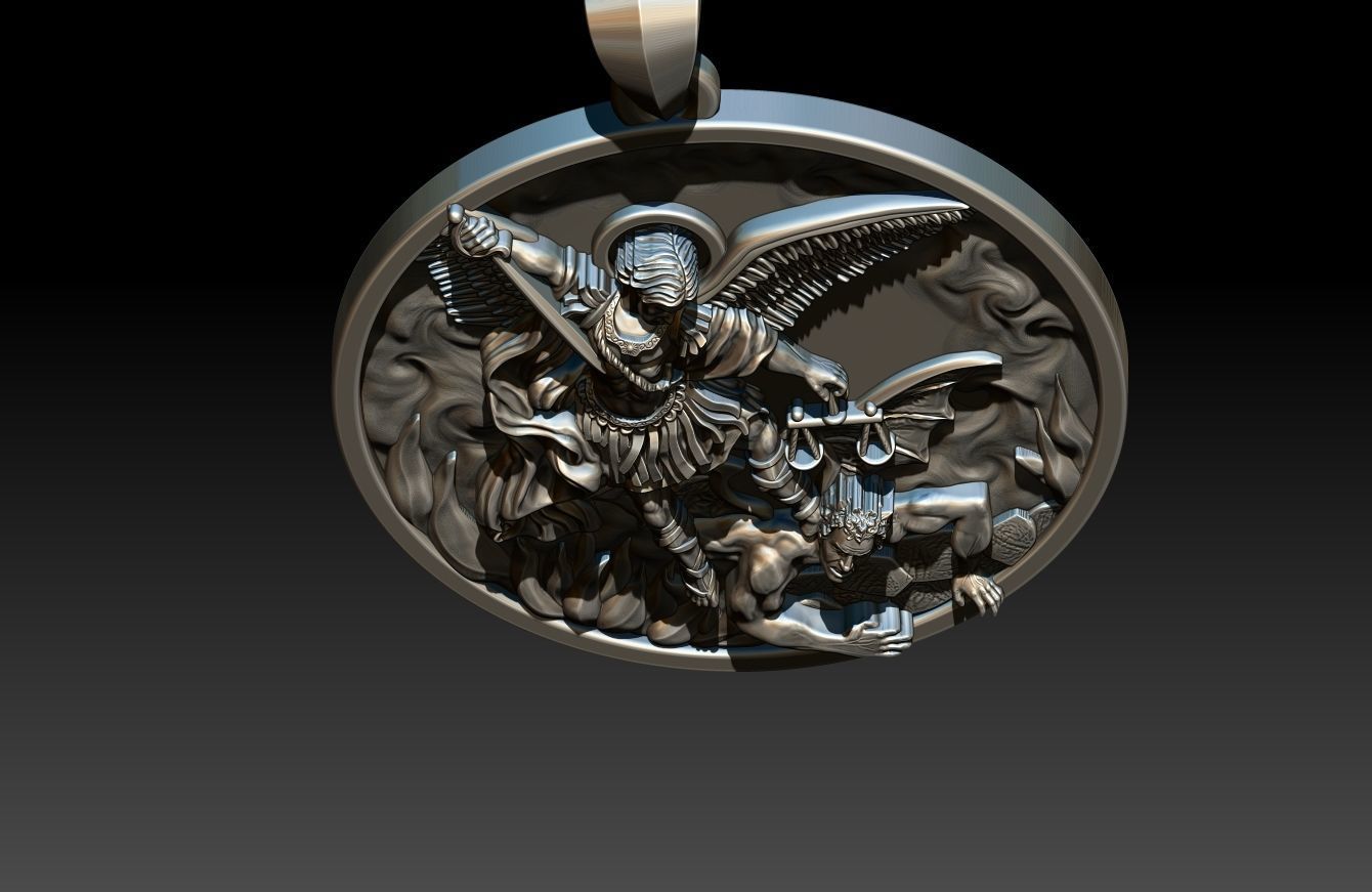 St Michael Archangel 3D print model_21