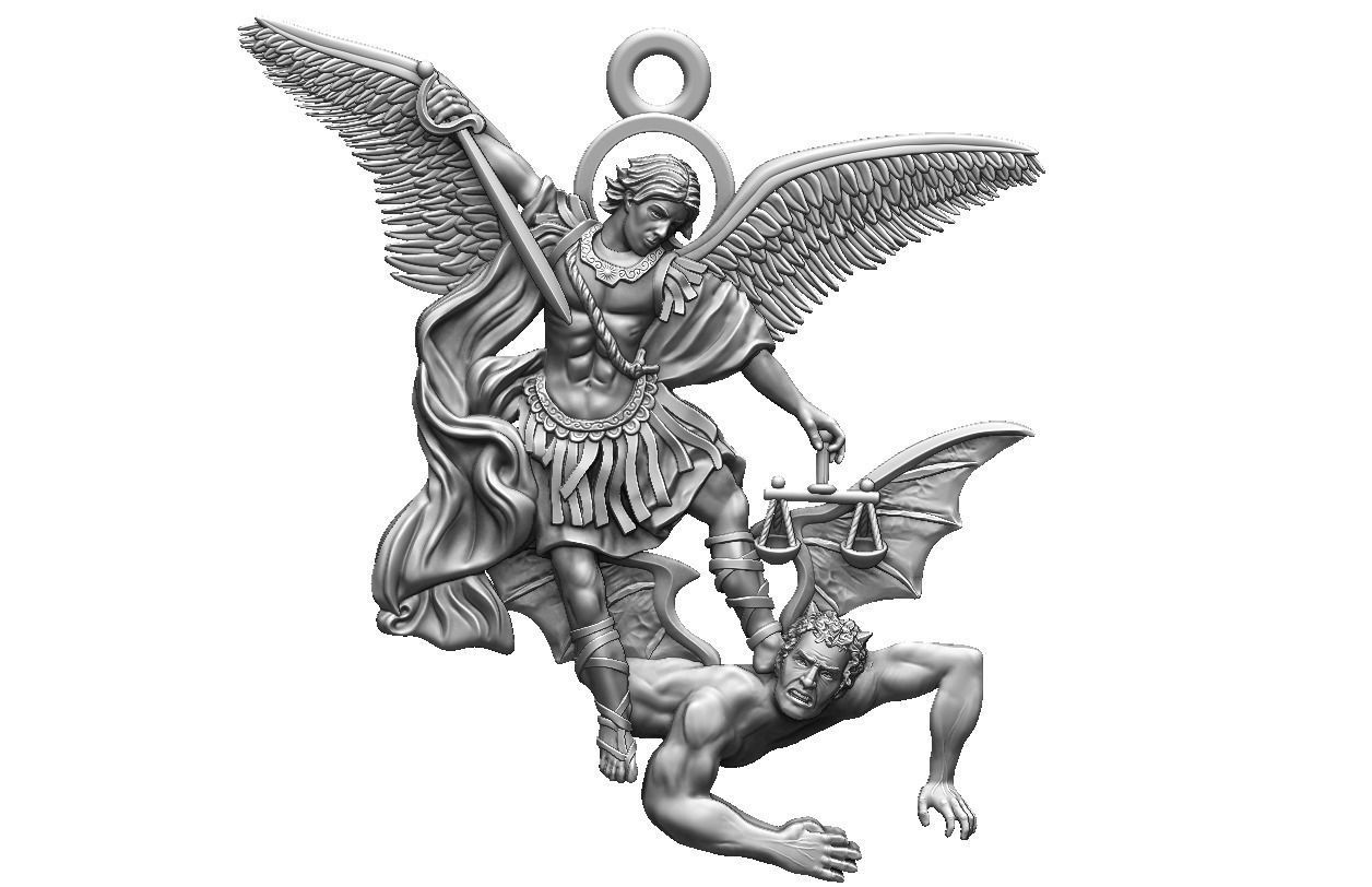 St Michael Archangel 3D print model_0